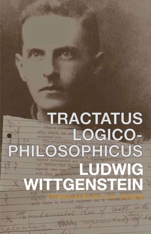 Book cover of Tractatus Logico-Philosophicus: German and English (Barnes And Noble Library Of Essential Reading Ser.)