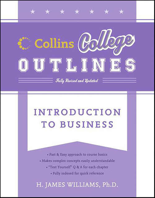 Book cover of Introduction to Business (Collins College Outlines)