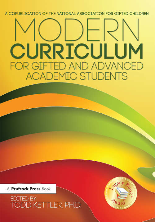 Book cover of Modern Curriculum for Gifted and Advanced Academic Students