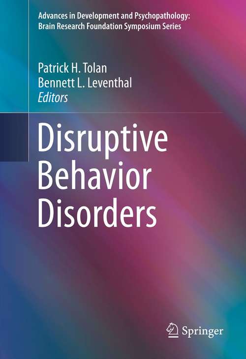 Book cover of Disruptive Behavior Disorders