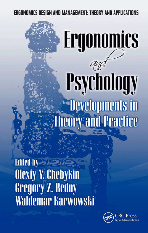 Book cover of Ergonomics and Psychology: Developments in Theory and Practice (1)