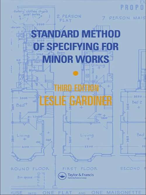 Book cover of Standard Method of Specifying for Minor Works (3)