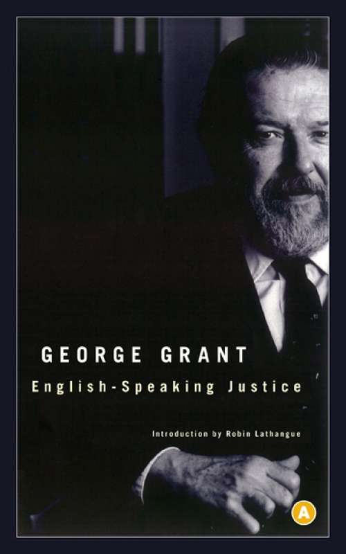 Book cover of English-Speaking Justice