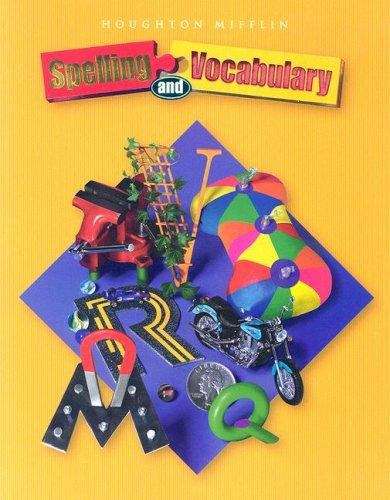 Book cover of Houghton Mifflin Spelling and Vocabulary (Grade #5)