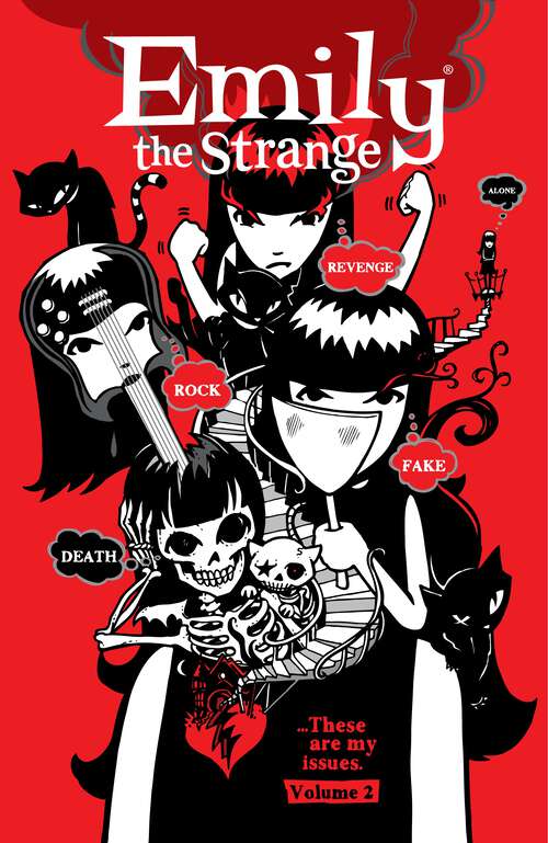Book cover of Emily the Strange Volume 2: Volume 2 Odds And Ends (Emily the Strange)