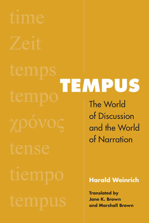 Book cover of Tempus: The World of Discussion and the World of Narration (Verbal Arts: Studies in Poetics)