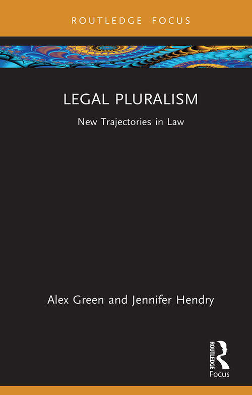 Book cover of Legal Pluralism: New Trajectories in Law (ISSN)