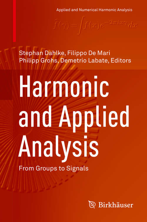 Book cover of Harmonic and Applied Analysis