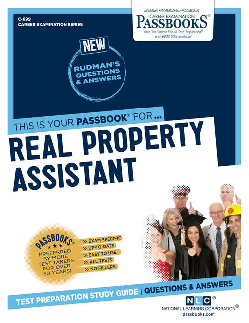 Book cover of Real Property Assistant: Passbooks Study Guide (Career Examination Series)