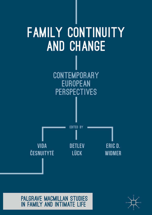 Book cover of Family Continuity and Change