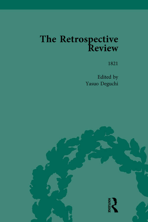 Book cover of The Retrospective Review Vol 3