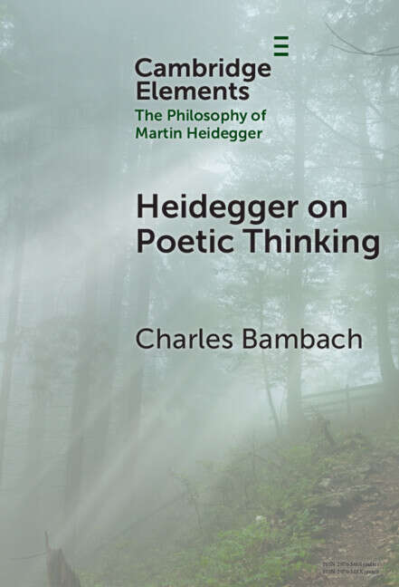 Book cover of Heidegger on Poetic Thinking (Elements in the Philosophy of Martin Heidegger)