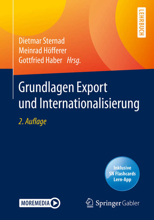 Book cover of Grundlagen Export und Internationalisierung (2. Aufl. 2020)