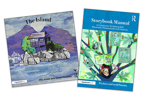 Book cover of The Island and Storybook Manual: For Children With A Parent Living With Depression (Therapeutic Fairy Tales)