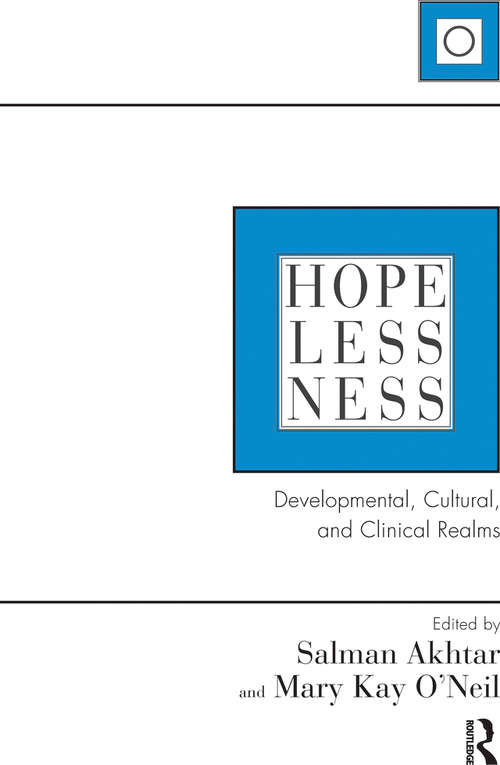 Book cover of Hopelessness: Developmental, Cultural, and Clinical Realms