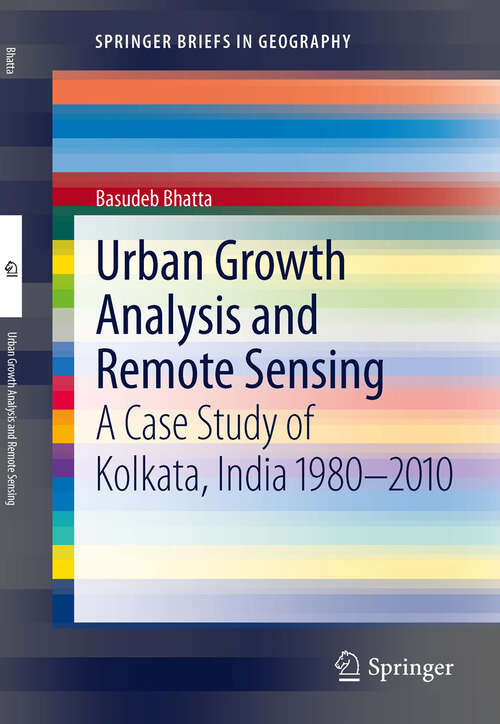 Book cover of Urban Growth Analysis and Remote Sensing