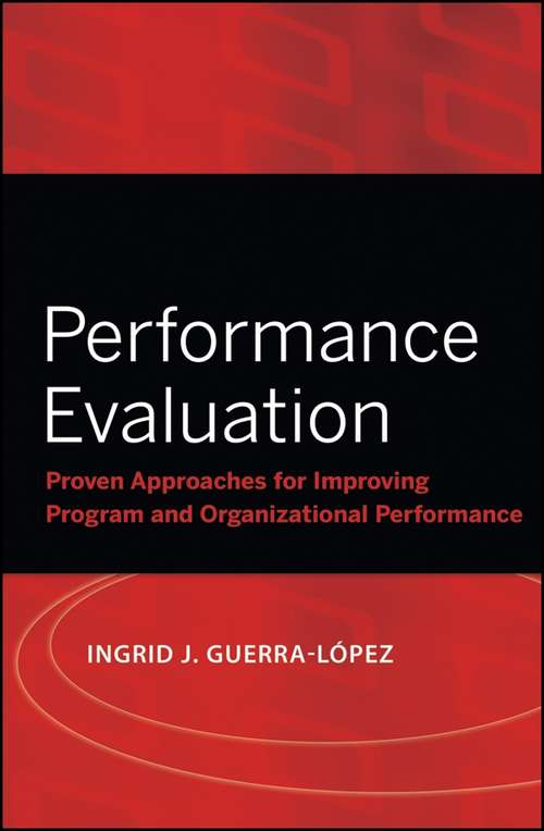 Book cover of Performance Evaluation: Proven Approaches for Improving Program and Organizational Performance