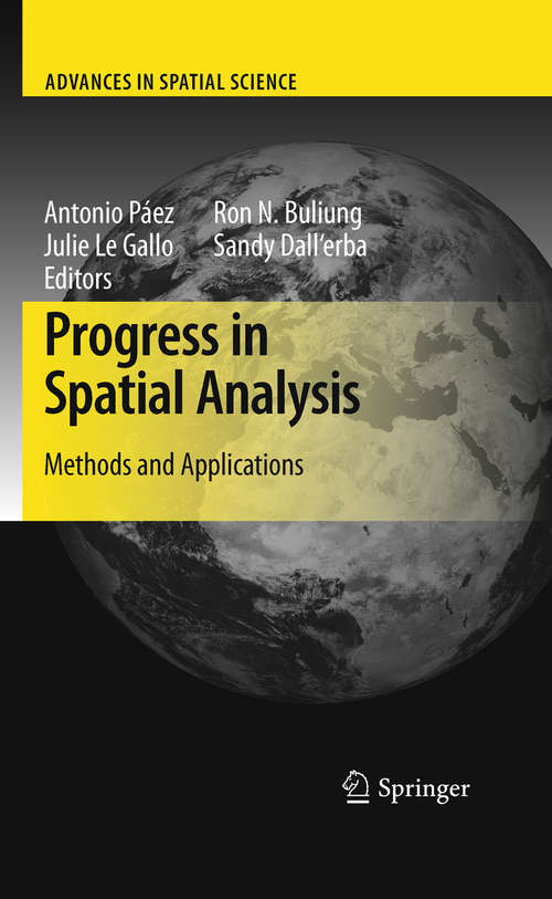 Book cover of Progress in Spatial Analysis