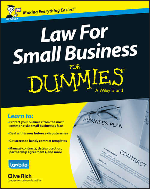 Book cover of Law for Small Business For Dummies - UK (UK Edition)