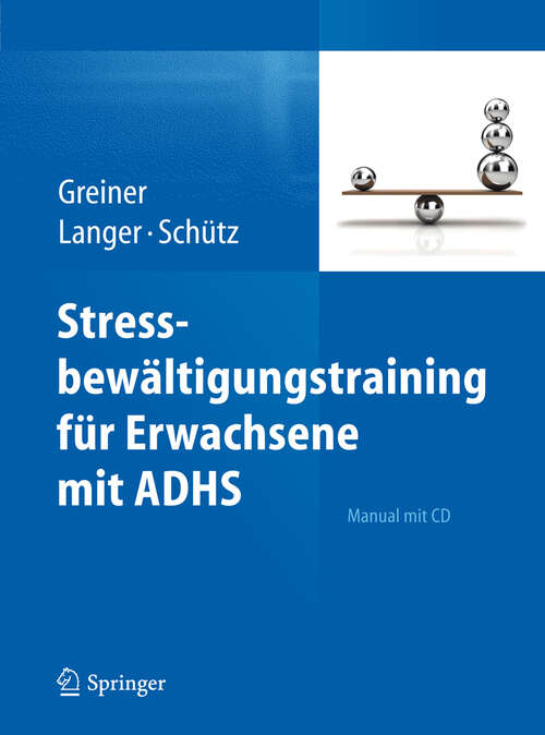 Book cover of Stressbewältigungstraining für Erwachsene mit ADHS