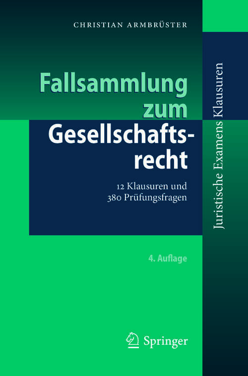 Book cover of Fallsammlung zum Gesellschaftsrecht