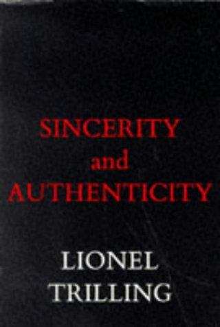 Book cover of Sincerity and Authenticity