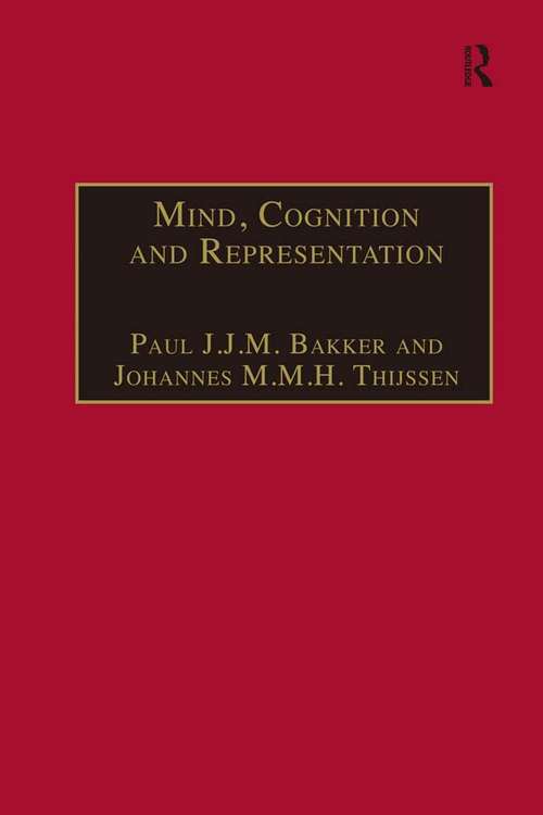 Book cover of Mind, Cognition and Representation: The Tradition of Commentaries on Aristotle’s De anima (Ashgate Studies in Medieval Philosophy)