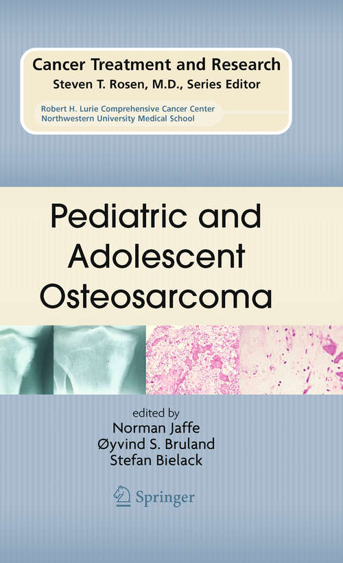 Book cover of Pediatric and Adolescent Osteosarcoma