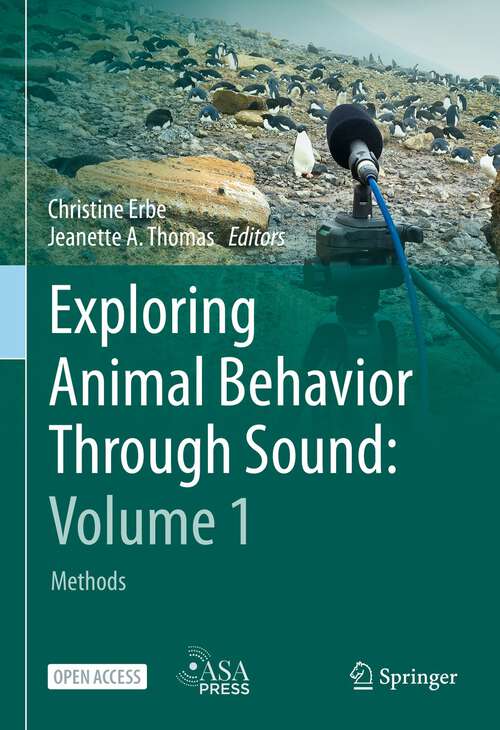 Book cover of Exploring Animal Behavior Through Sound: Methods (1st ed. 2022)