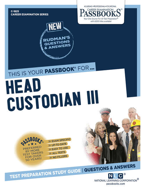 Book cover of Head Custodian III: Passbooks Study Guide (Career Examination Series)