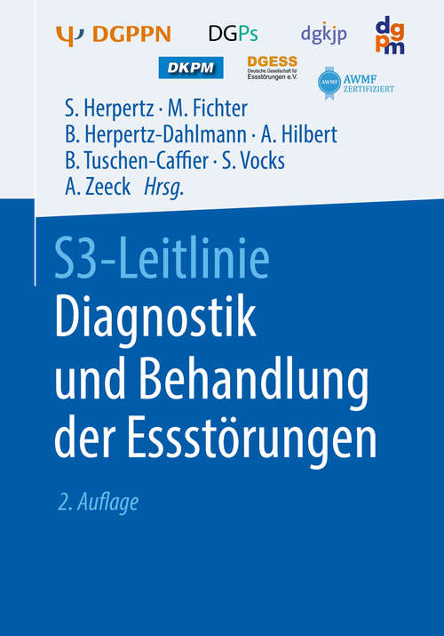 Book cover of S3-Leitlinie Diagnostik und Behandlung der Essstörungen (2. Aufl. 2019)