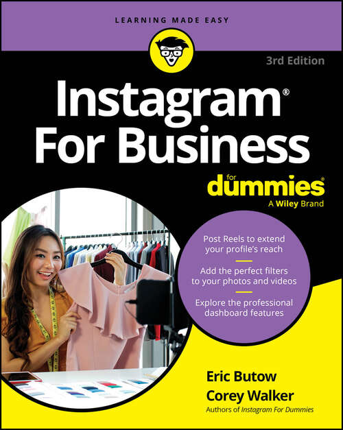 Book cover of Instagram For Business For Dummies