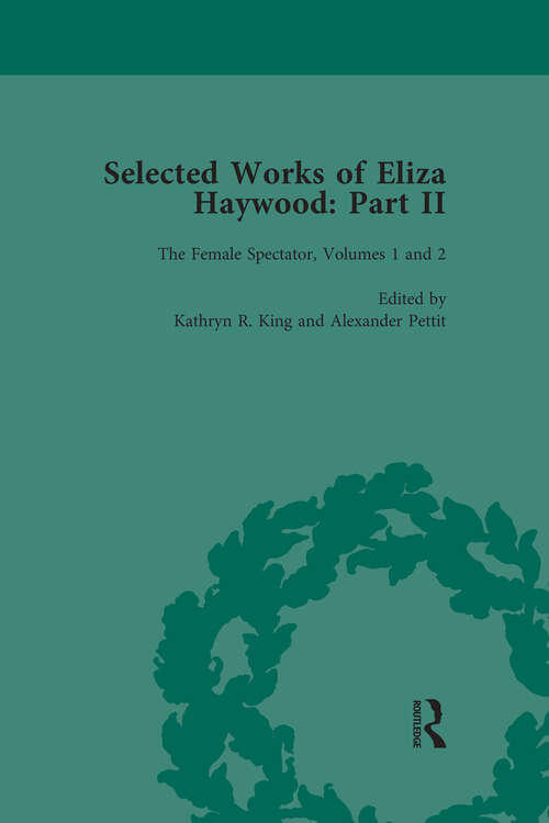 Book cover of Selected Works of Eliza Haywood, Part II Vol 2