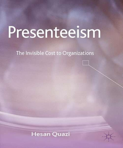 Book cover of Presenteeism