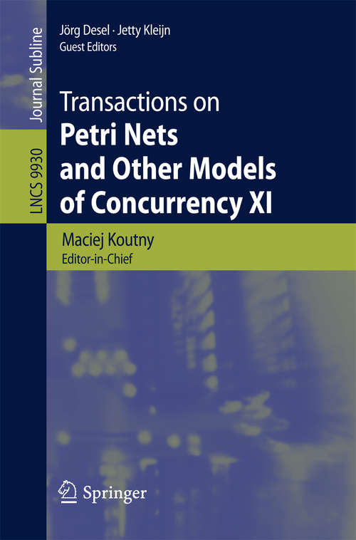 Book cover of Transactions on Petri Nets and Other Models of Concurrency XI