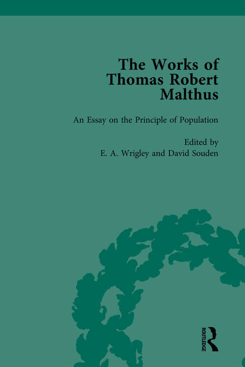 Book cover of The Works of Thomas Robert Malthus Vol 1