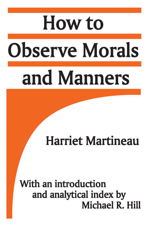 Book cover of How to Observe Morals and Manners