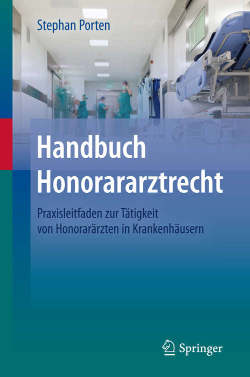 Book cover of Handbuch Honorararztrecht