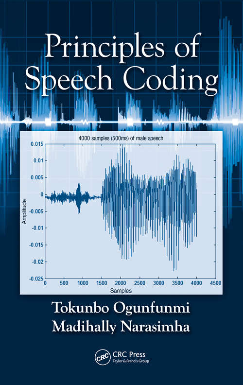 Book cover of Principles of Speech Coding (1)