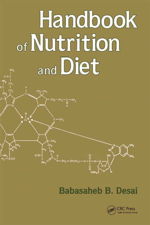 Book cover of Handbook of Nutrition and Diet (1) (Food Science and Technology)