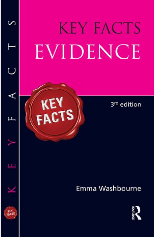 Book cover of Key Facts Evidence: Key Facts Evidence (3) (Key Facts)