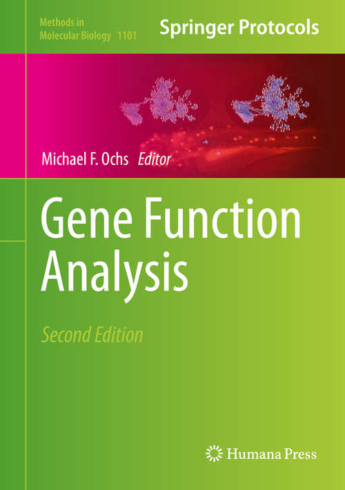 Book cover of Gene Function Analysis