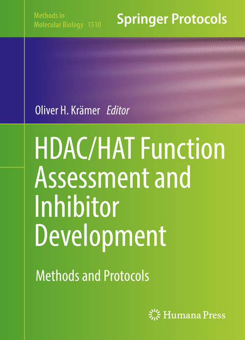 Book cover of HDAC/HAT Function Assessment and Inhibitor Development