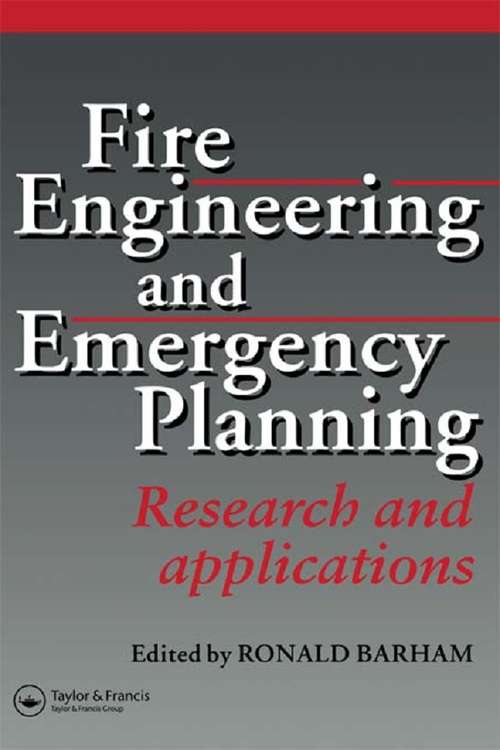 Book cover of Fire Engineering and Emergency Planning: Research and applications