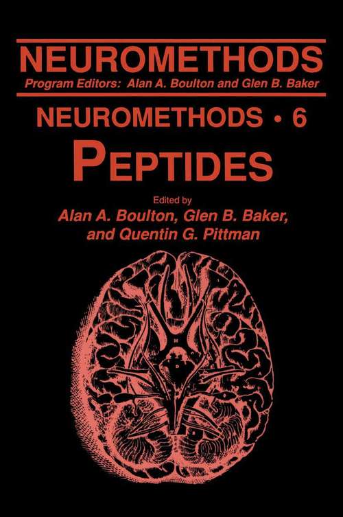 Book cover of Peptides (Neuromethods #6)