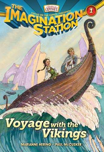 Book cover of Voyage with the Vikings (Imagination Station #1)
