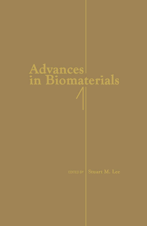 Book cover of Advances in Biomaterials