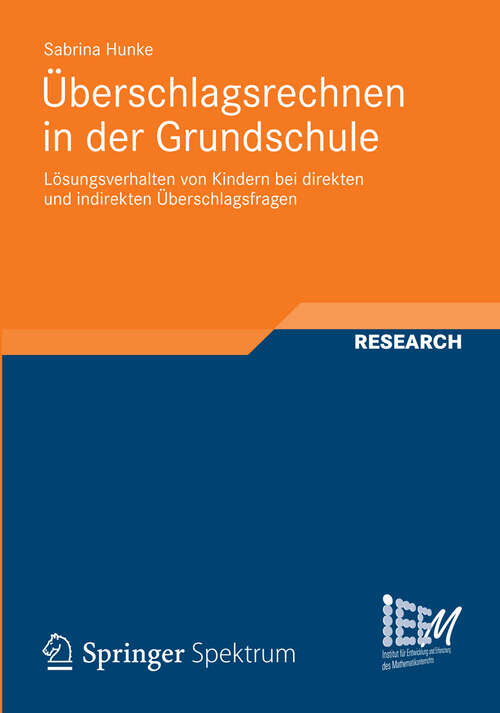 Book cover of Überschlagsrechnen in der Grundschule