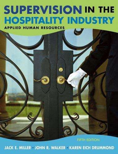 Book cover of Supervision in the Hospitality Industry: Applied Human Resources (Fifth Edition)