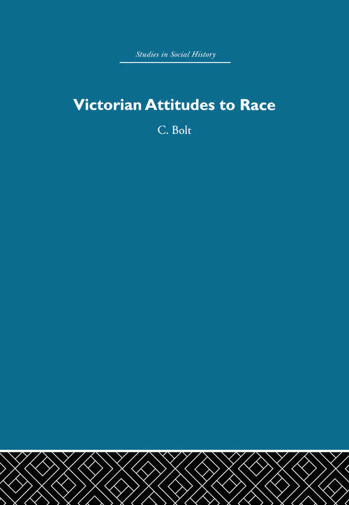 Book cover of Victorian Attitudes to Race